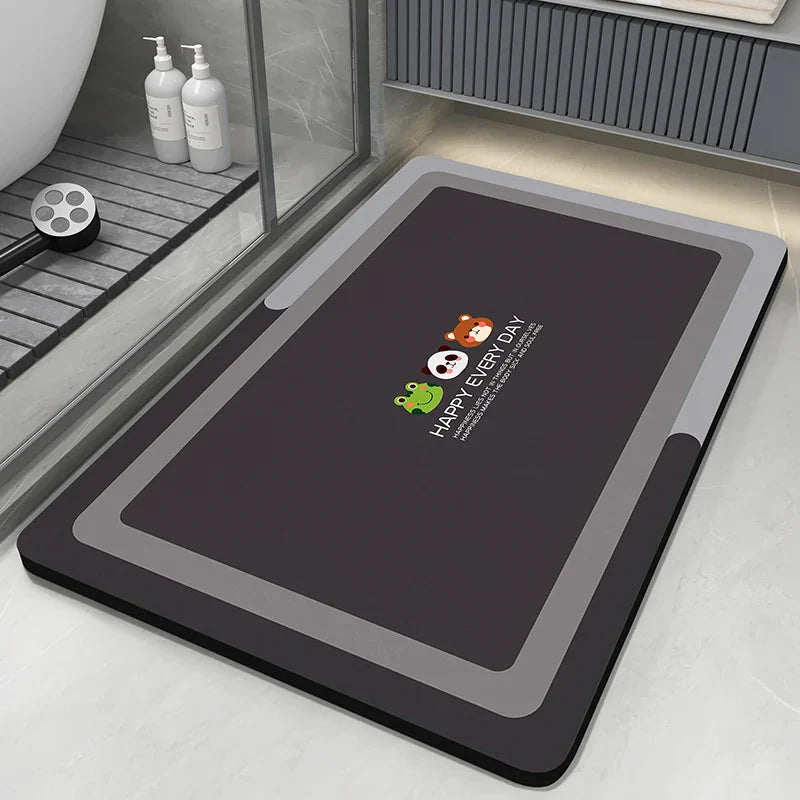 Diatomaceous Earth Bath Mat Various Designs– Quick-Dry Non-Slip Absorbent Rug