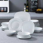 MALACASA Elisa 24-Pc Ceramic Porcelain Tableware