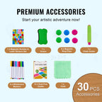Magnetic Art Easel With Painting Accessories