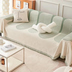 Double-Sided Moden Retro Chenille Couch Covers, Pet/Kid Friendly Protection