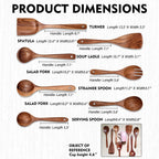 Teak Cooking Utensil Set, 5-Piece