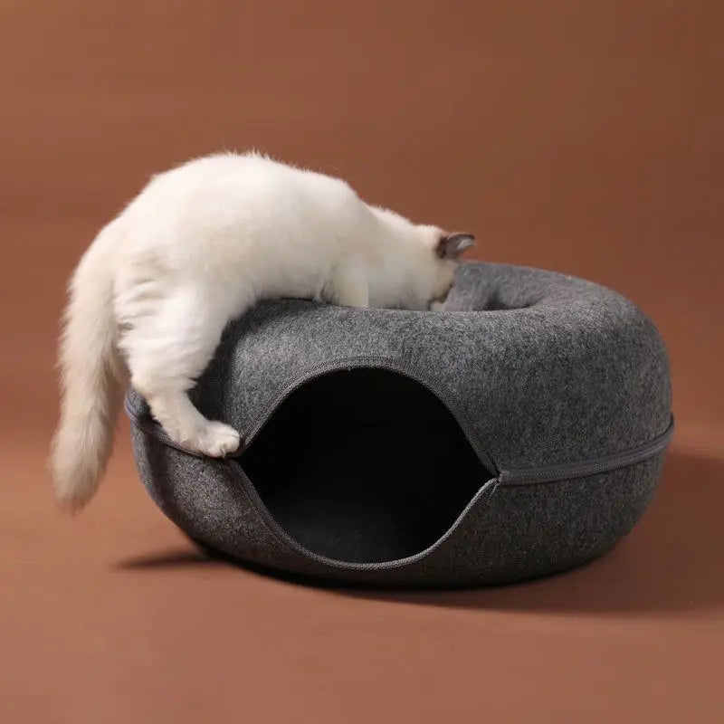Interactive Tunnel/Donut Cat Bed & House