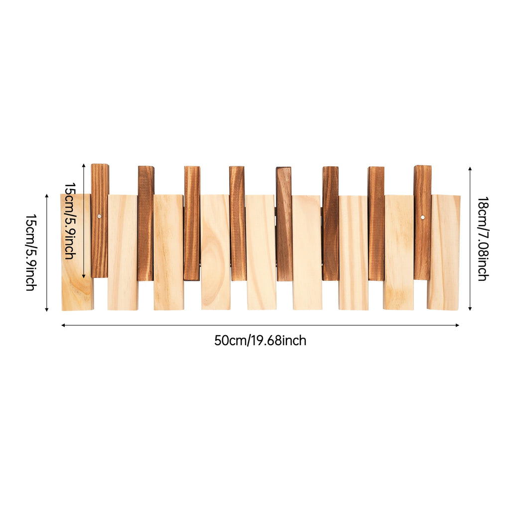 Carbonated Pine Wall Mount Coat/Towel Rack
