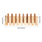 Carbonated Pine Wall Mount Coat/Towel Rack