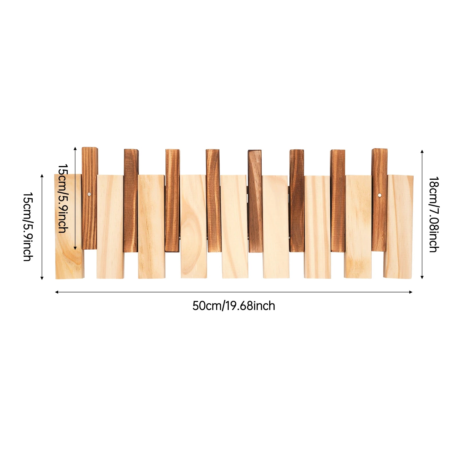 Carbonated Pine Wall Mount Coat/Towel Rack