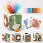Montessori Cloth Busy Box Animal Tissue Toy