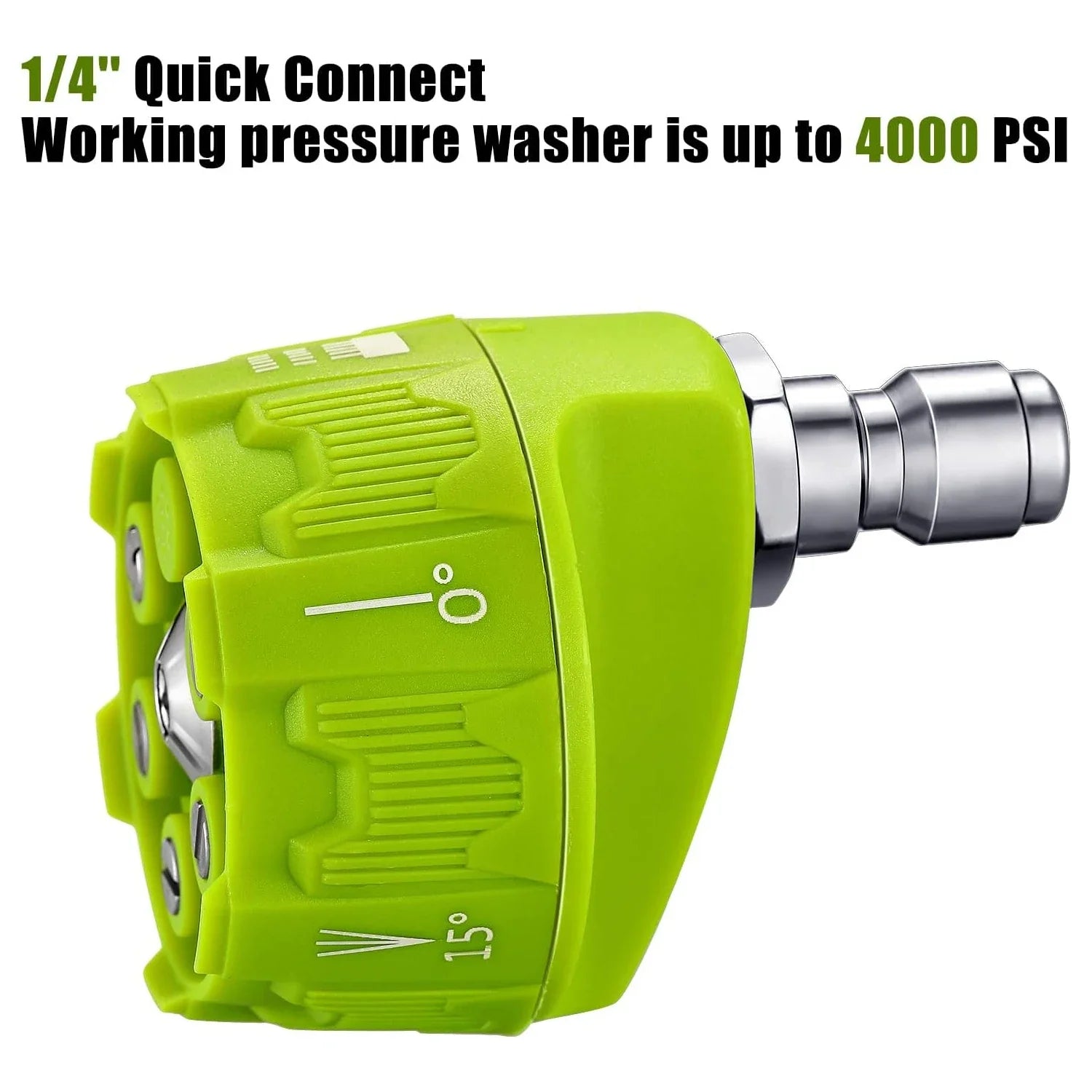 6 in 1 High Pressure Car Wash Nozzle | 14 Inch Quick Connect for 1/4 Pressure Washers