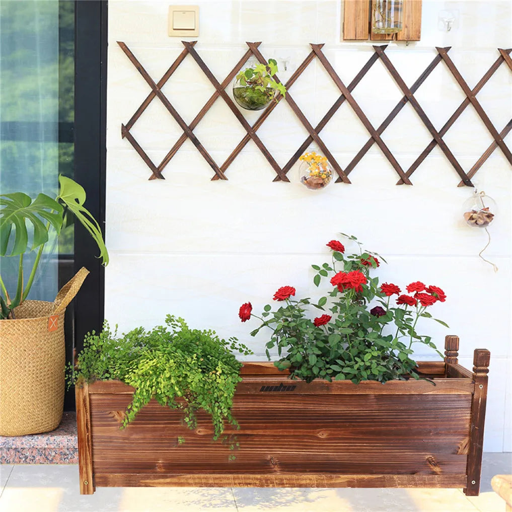 Wooden Raised Flower Bed  Vegetable Planter