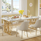 Modern Dining Table 4-6 People, Gold