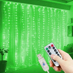 LED Curtain USB Power Fairy Lights for Holidays or Fun Rooms, Remote Control