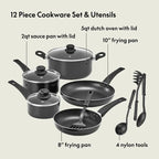 Bella Cookware Set 12 Piece Pots/Pans/Utensils
