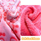 Ultra-Soft Paw Print Dog Blanket | Cozy Machine Washable Pet Bed Pad