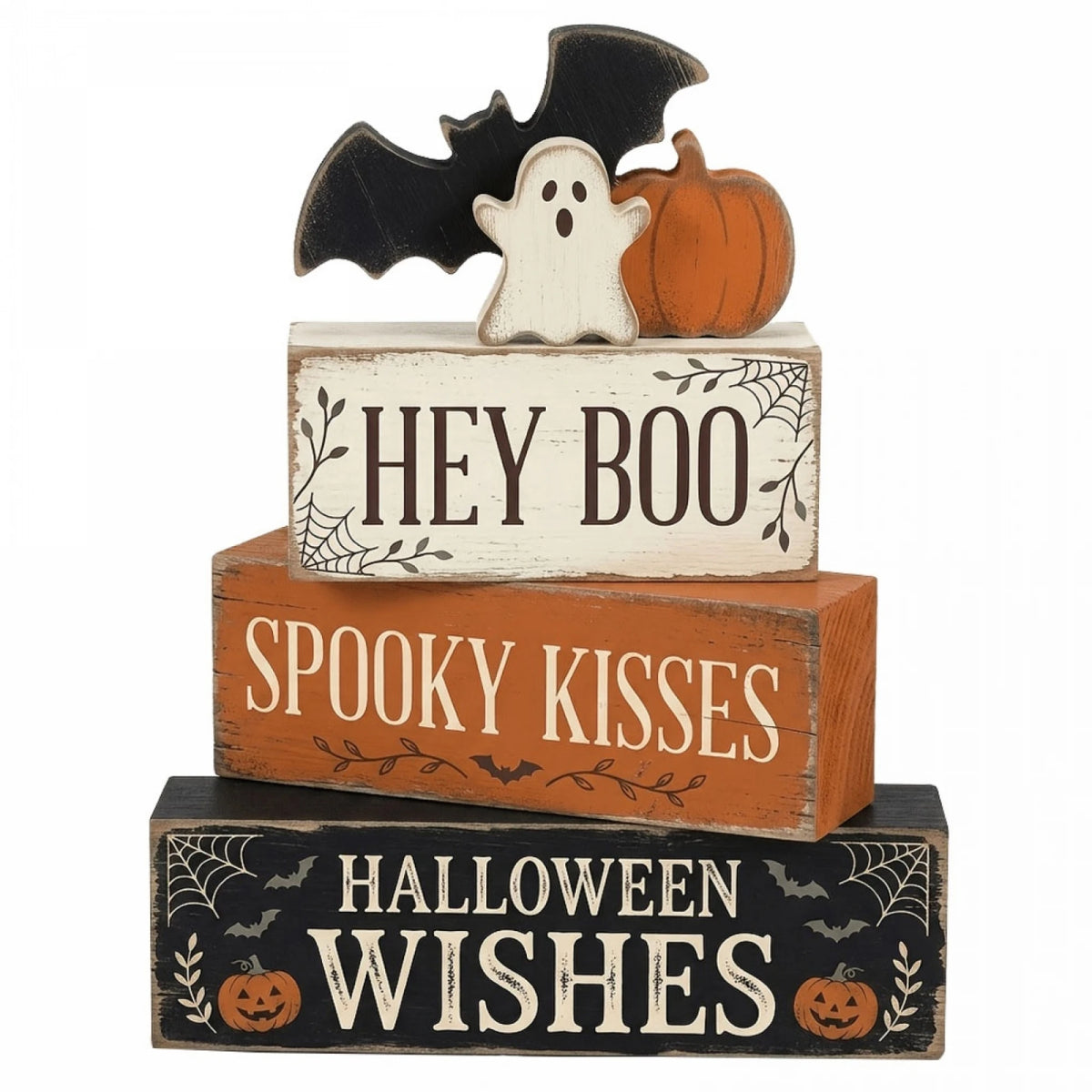 Wooden Halloween Tiered Decor