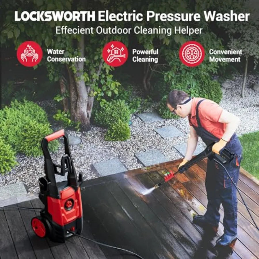 Portable Electric Pressure Washer, 2000 PSI