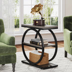 Modern/Retro/MCM End Table with 3 Storage Shelves