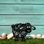HelloYoung Add a Touch of Whimsy to Your Garden with this Metal Sheep Yard Art Silhouette Wall Art Home Decoration