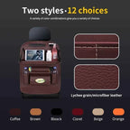 Back Seat Organizer with Foldable Table Tray Tablet Holder Tissue Box