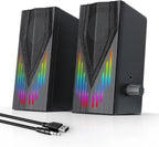 USB-Powered Computer Speakers With RGB Lights