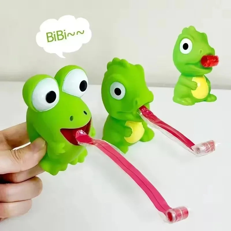 Frog and Dinosaur Stress Relief, Fidget Squeeze Toy