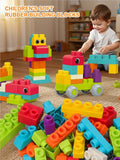 16/21/37/50pcs Large Building Blocks With Storage Bin