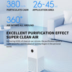 MIJIA Smart Air Purifier 4 Lite LED Display Quadruple Purification Aldehyde Removal Home Air Ionizer 35.8dB(A) Low noise