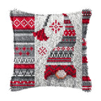DIY Latch Hook Rug Kits Snowman Santa Claus Hat Embroidery Cushion Pillow Cover