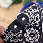 Adjustable PU Dog/Cat Collar with Detachable Scarf | For Small Medium Dogs and Cats