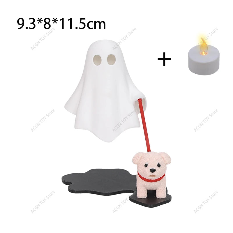 Ghost Walking Dog LED Halloween Decor