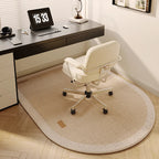 VIKAMA Study Floor Mat Computer Desk Roller Chair Swivel Chair Mat Arched Bedroom Bedside Dressing Table Carpet Home Decoration