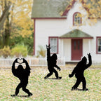 Metal Decorative Garden Stakes Sasquatch Gifts For Men Women, Sasquatch Statue Decorations Outdoor,Iron Art, Iron Art Silhouette