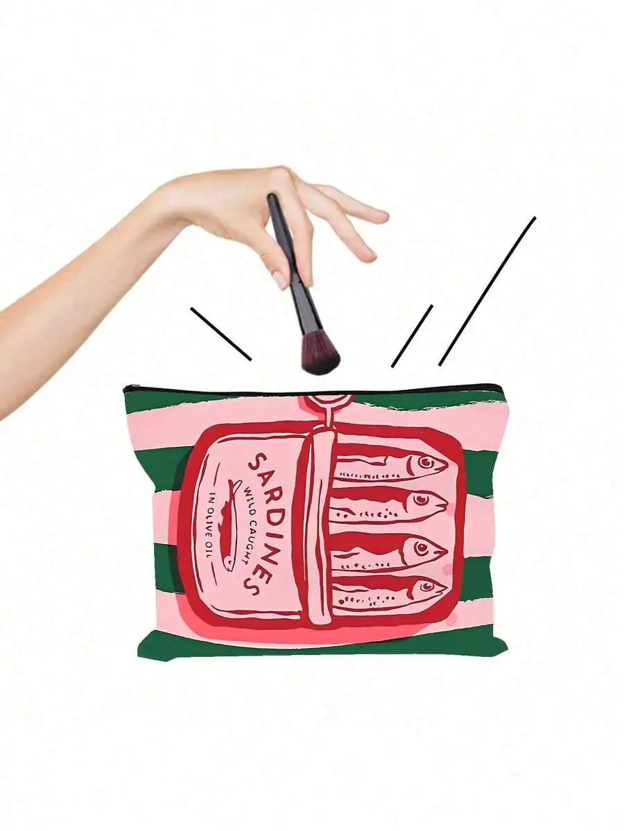 Reusable Tote Bag And Cosmetic Pouch Set
