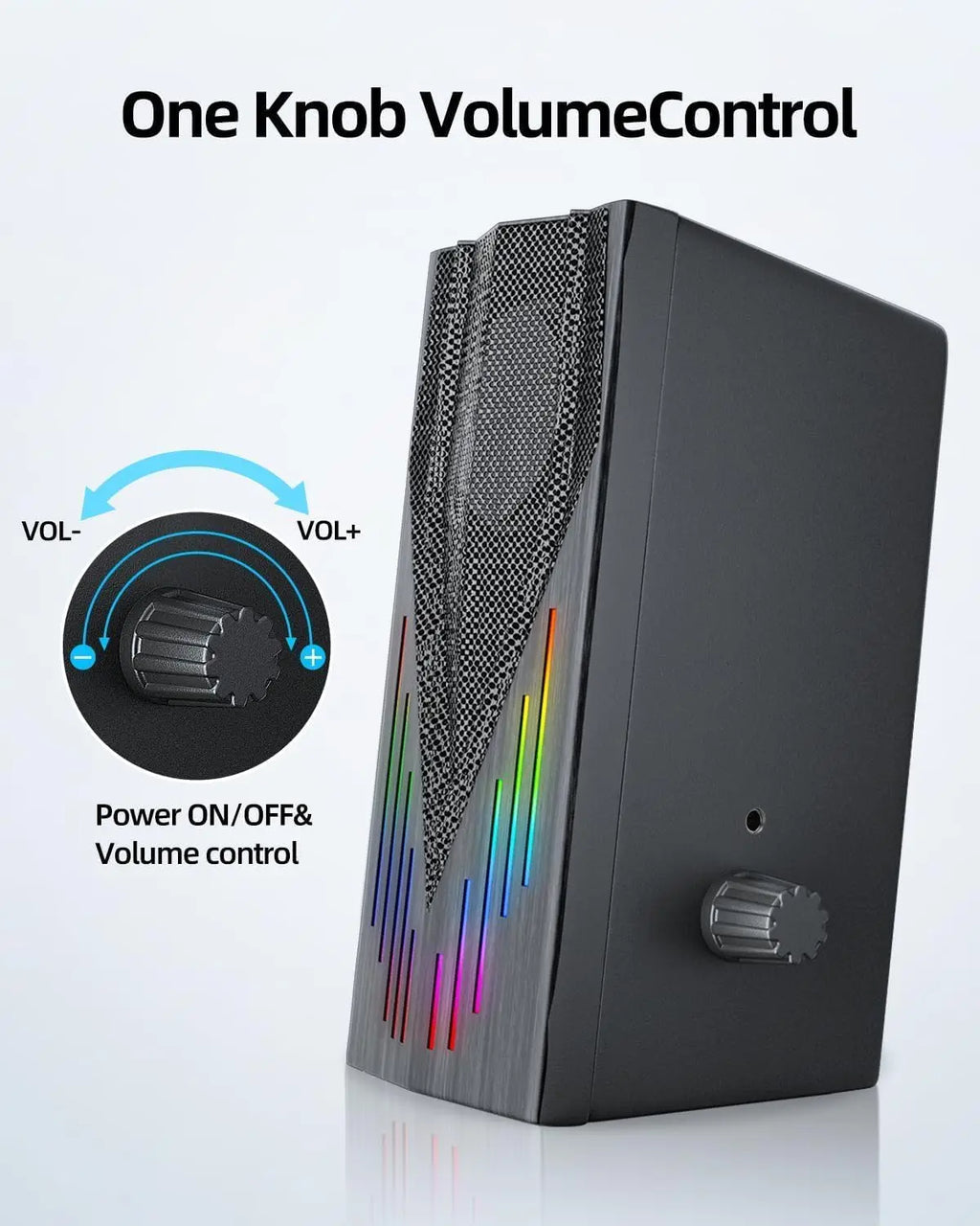 USB-Powered Computer Speakers With RGB Lights