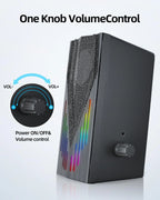 USB-Powered Computer Speakers With RGB Lights