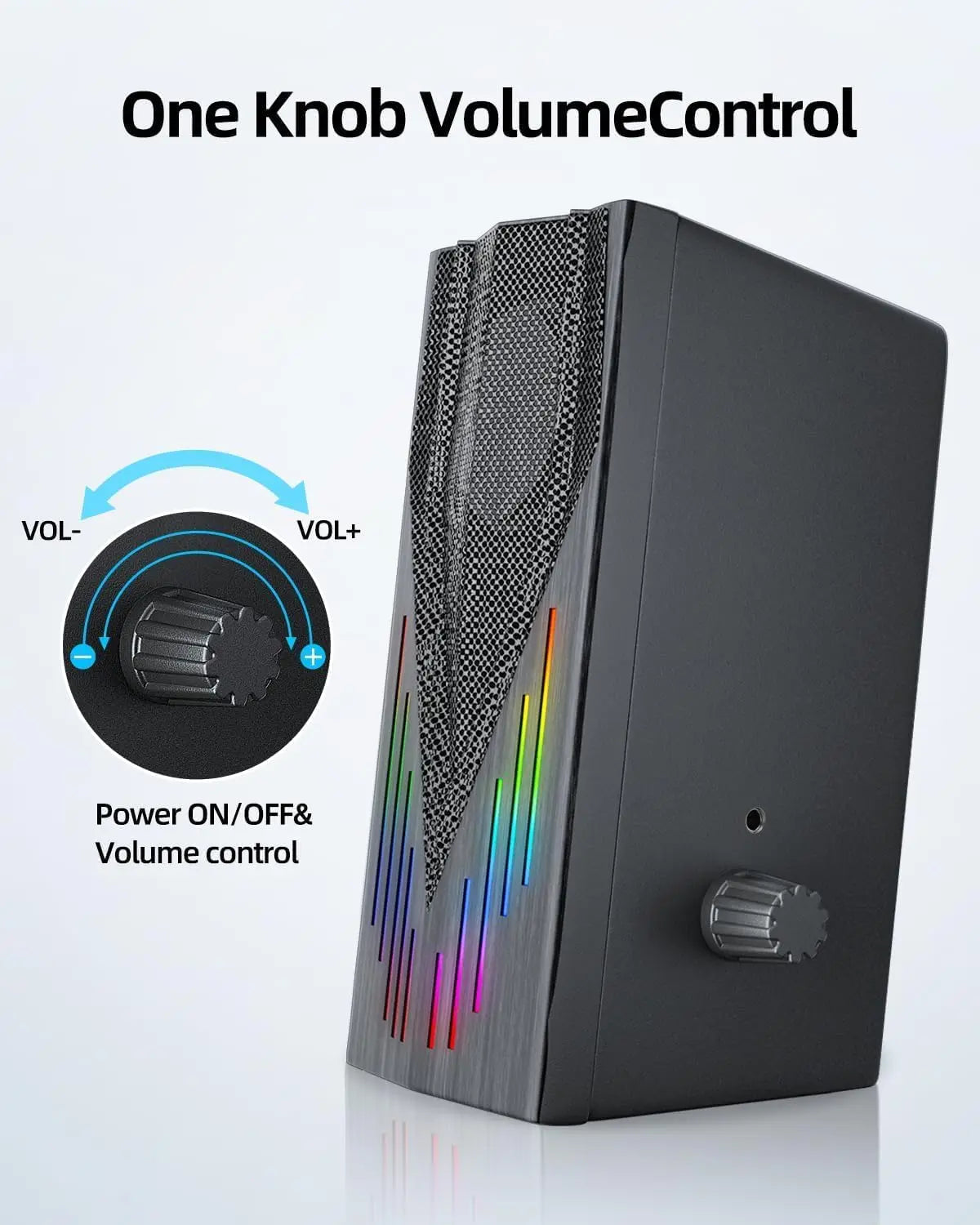 USB-Powered Computer Speakers With RGB Lights