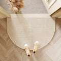 VIKAMA Modern Simple Entry Door Mat Semi-circular Non-slip Dirty Resistant Entryway Foot Mat Kitchen Carpet Home Decoration