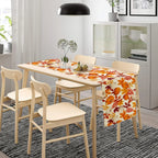 Fall Leaves & Pumpkins Print Table Runner