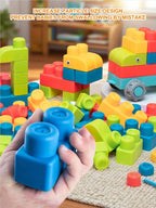 16/21/37/50pcs Large Building Blocks With Storage Bin
