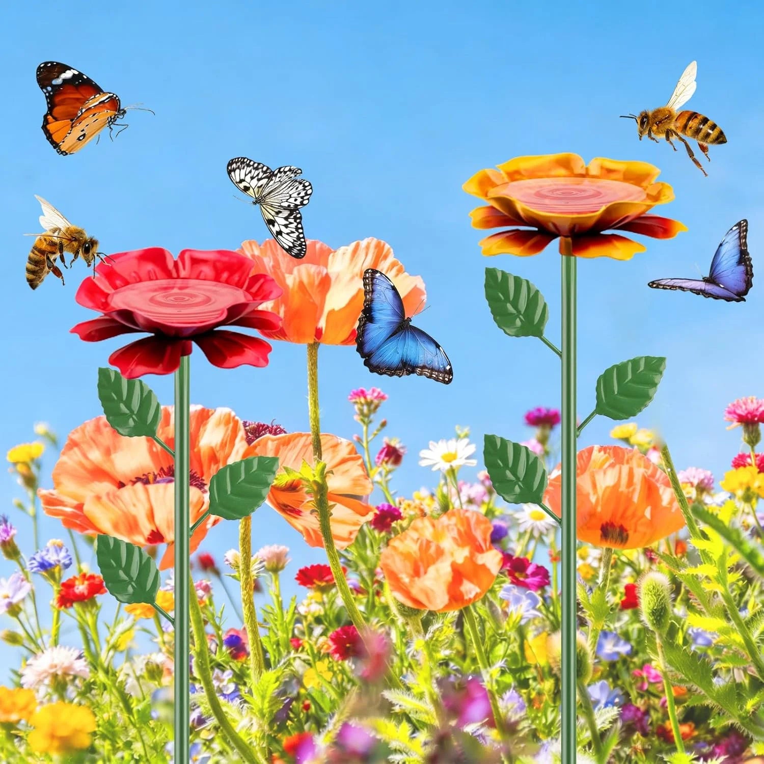 2-Pack Bee/Butterfly Watering Station