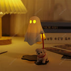 Ghost Walking Dog LED Halloween Decor