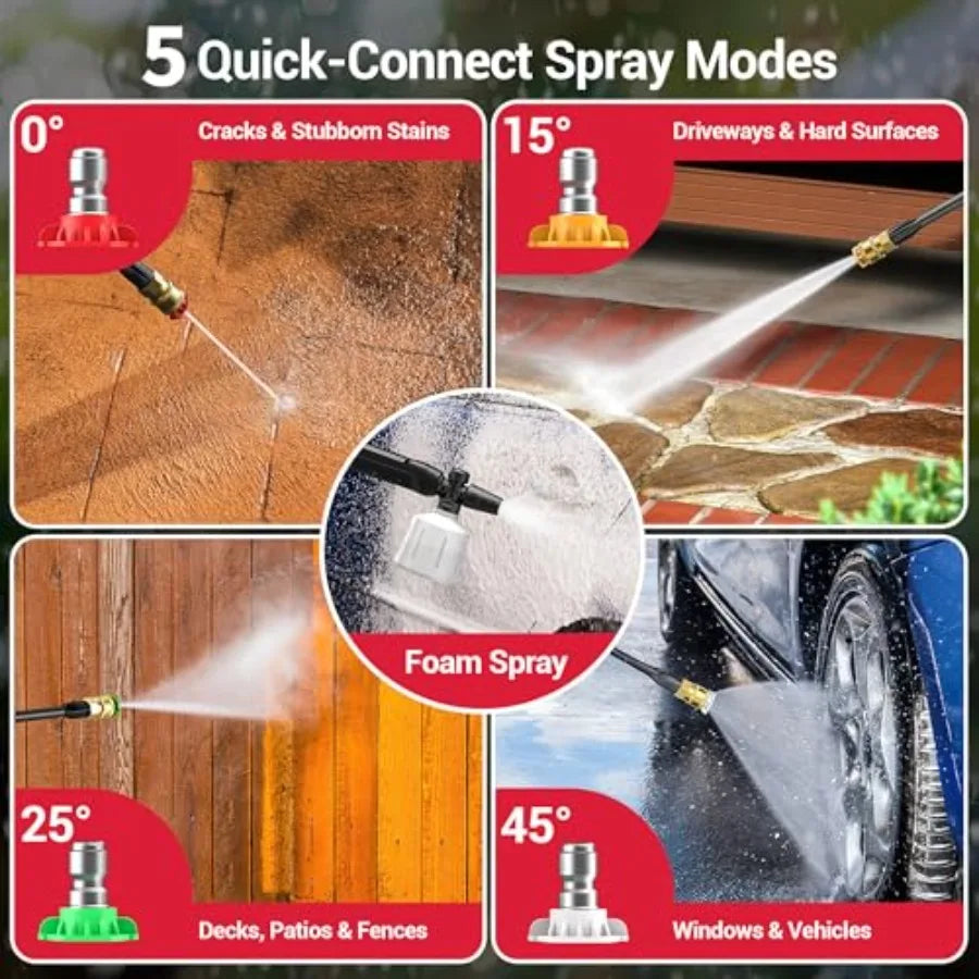 Portable Electric Pressure Washer, 2000 PSI