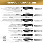 7-Piece Ultra Sharp German Chef Knife Set