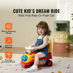 Toddler Ride On Push Car with Music
