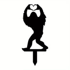 Metal Decorative Garden Stakes Sasquatch Gifts For Men Women, Sasquatch Statue Decorations Outdoor,Iron Art, Iron Art Silhouette