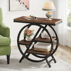 Modern/Retro/MCM End Table with 3 Storage Shelves
