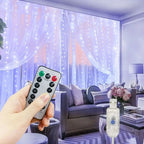 LED Curtain USB Power Fairy Lights for Holidays or Fun Rooms, Remote Control