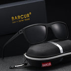 BARCUR Classic Fashionable Men’s Polarized Sports Sunglasses – Durable Lightweight Rectangular Frame UV400 TAC Lenses Comfortable Fit Outdoor Eyewear for Hot Summer Days All Ages and Activities