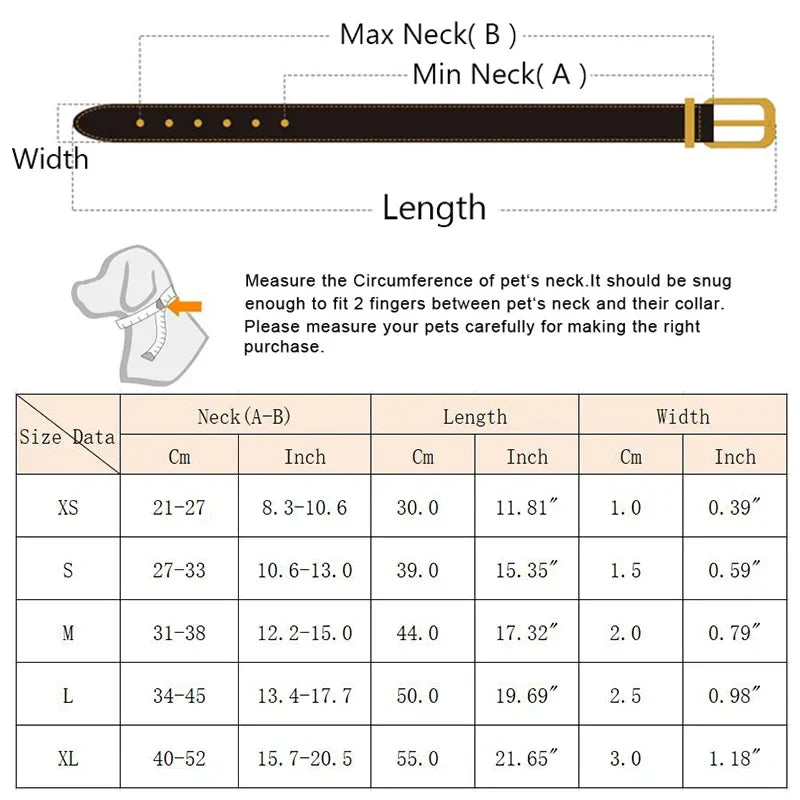 Adjustable PU Dog/Cat Collar with Detachable Scarf | For Small Medium Dogs and Cats