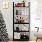 Standing 5 Tier Display Wooden Bookshelf