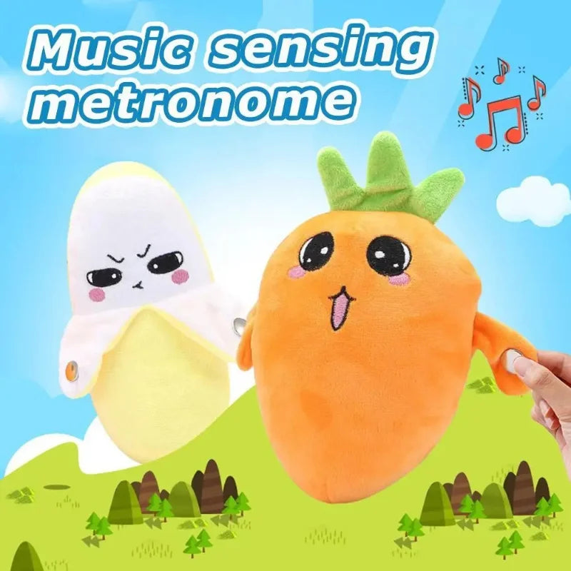 Interactive Plush Musical Fruit Induction Toy