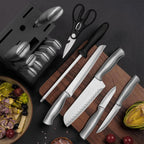 15Pcs Full Stainless Steel Kitchen Knife Set